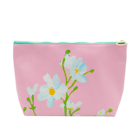 Bashful White Cosmo Moon Ditty Bag