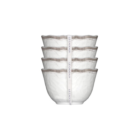 White Rustica Dessert Bowls (Set of 4)