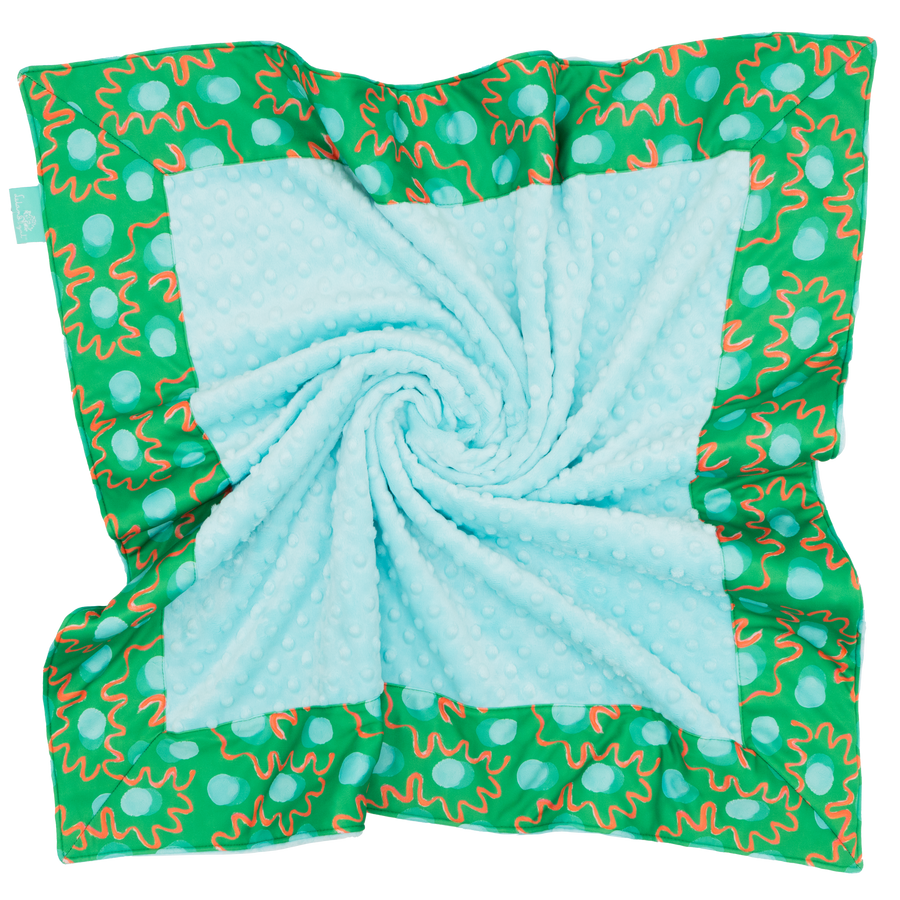 Emerald Fete with Saltwater Minky Baby Blankie