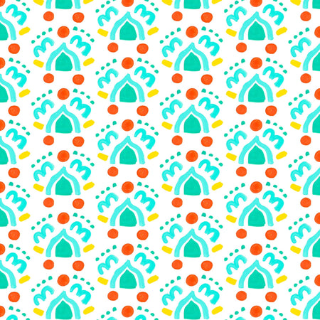White Bon Bon Fabric