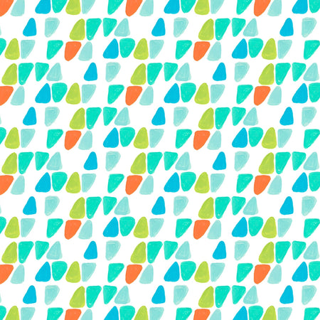 White Keep Movin’ Fabric