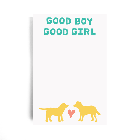 Good Boy Good Girl Notepad