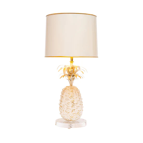 White Pineapple Lamp Stray Dog