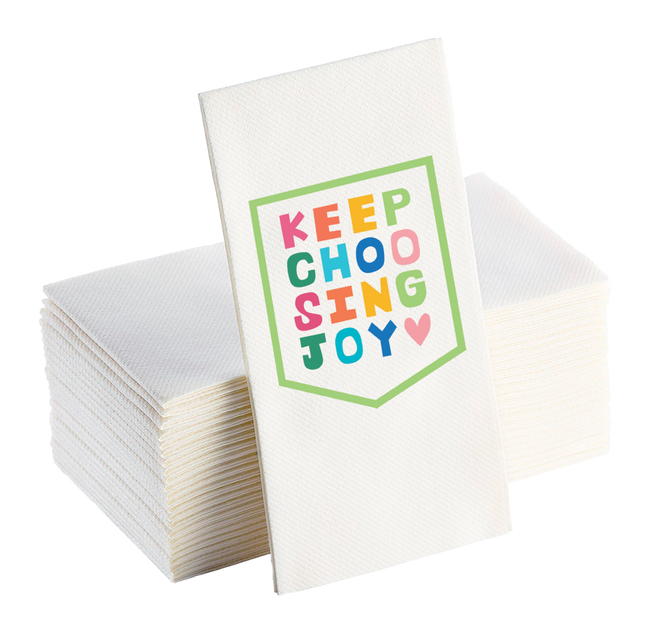 Keep Choosing Joy Linen-feel Napkins