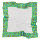 Milk Glass Doodlebug with White Minky Baby Blankie