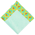 Milk Glass Over The Moon with Opal Minky Baby Blankie