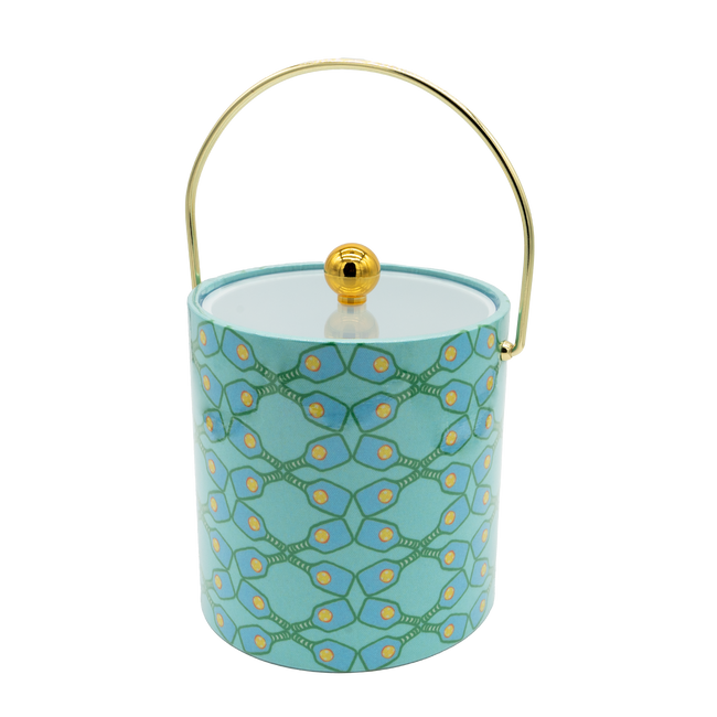 Milk Glass Pickle Lattice  Ice Bucket