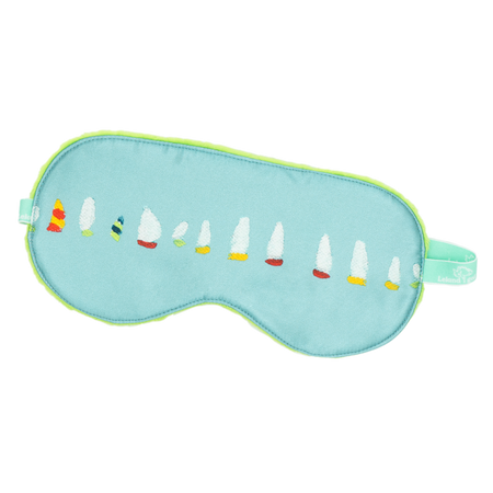 Mist Sailboat Stripe Sleep Mask