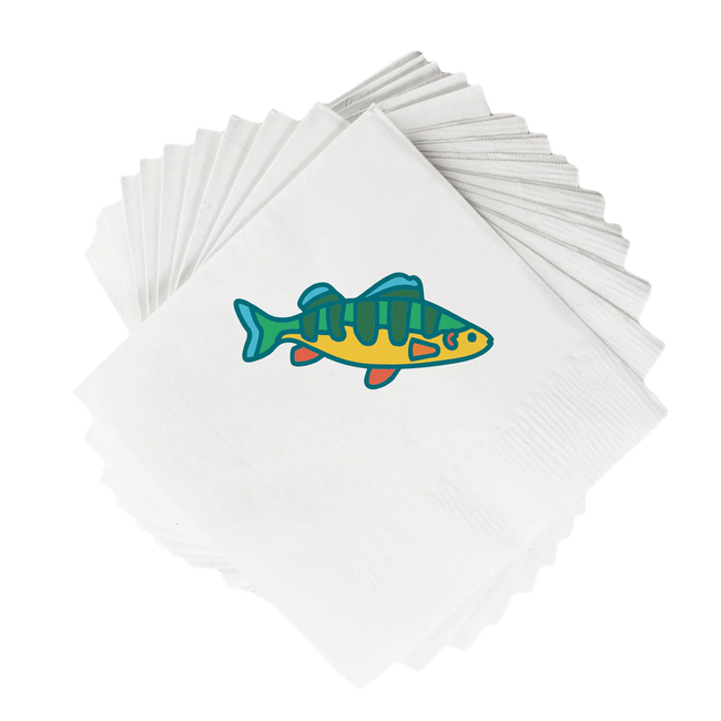 NOPO Perch White Cocktail Napkins