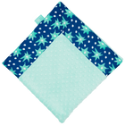 Navy Starshine with Opal Minky Baby Blankie