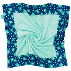 Navy Starshine with Opal Minky Baby Blankie