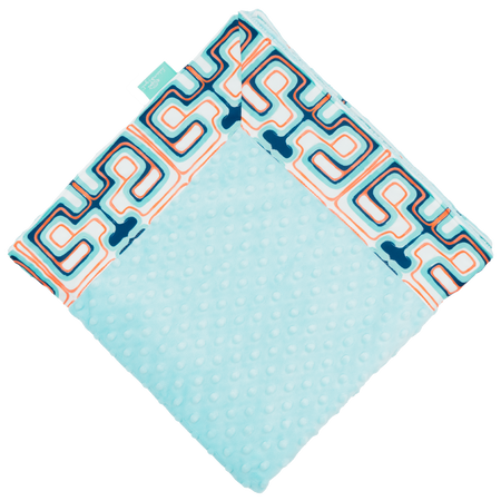 Navy This Way with Saltwater Minky Baby Blankie