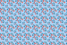 Powder Blue Cherries Jubilee Fabric