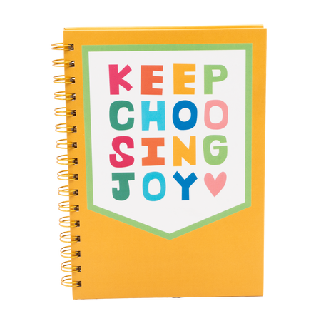 Saffron Keep Choosing Joy Spiral Journal