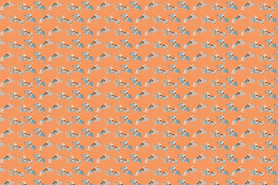 Soft Orange Done and Dusted Fabric