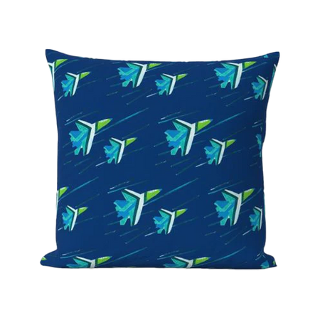 Navy Blue Angels Indoor Square Pillow