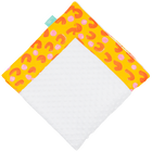 Sunshine French Dots with White Minky Baby Blankie