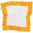 Sunshine French Dots with White Minky Baby Blankie