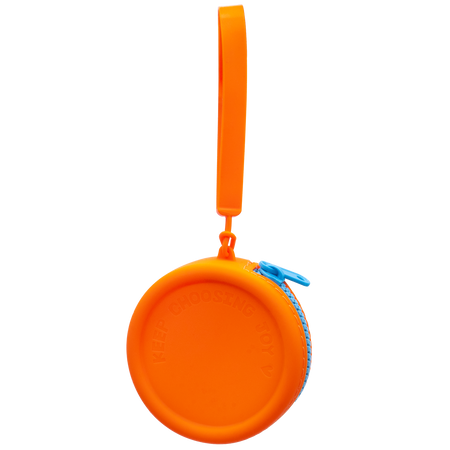 Tangarine Mini Wristlet Silicone Round Bag