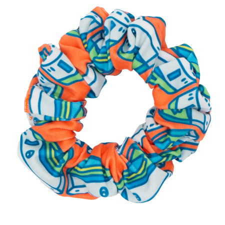 Tangerine Tugs Scrunchie