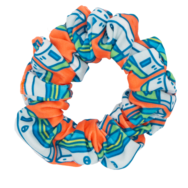 Tangerine Tugs Scrunchie
