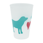 Turquoise Puppy Love Shatterproof Cup Set