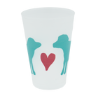 Turquoise Puppy Love Shatterproof Cup Set