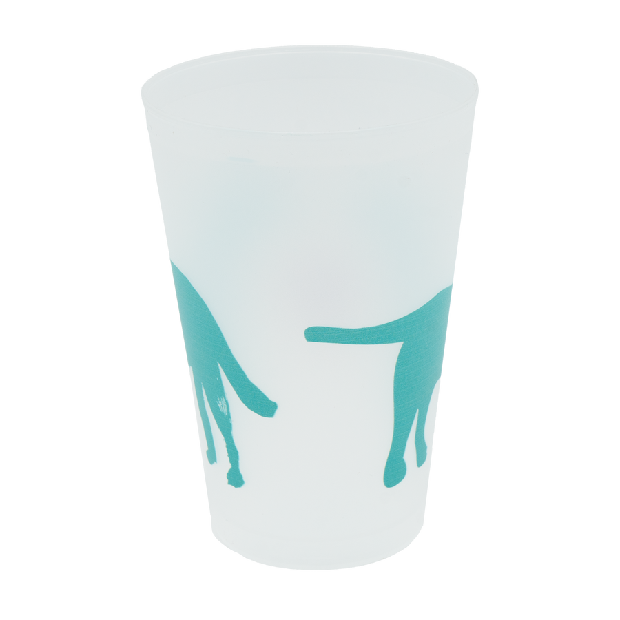 Turquoise Puppy Love Shatterproof Cup Set