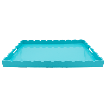Turquoise Lacquered Island Tray, Large