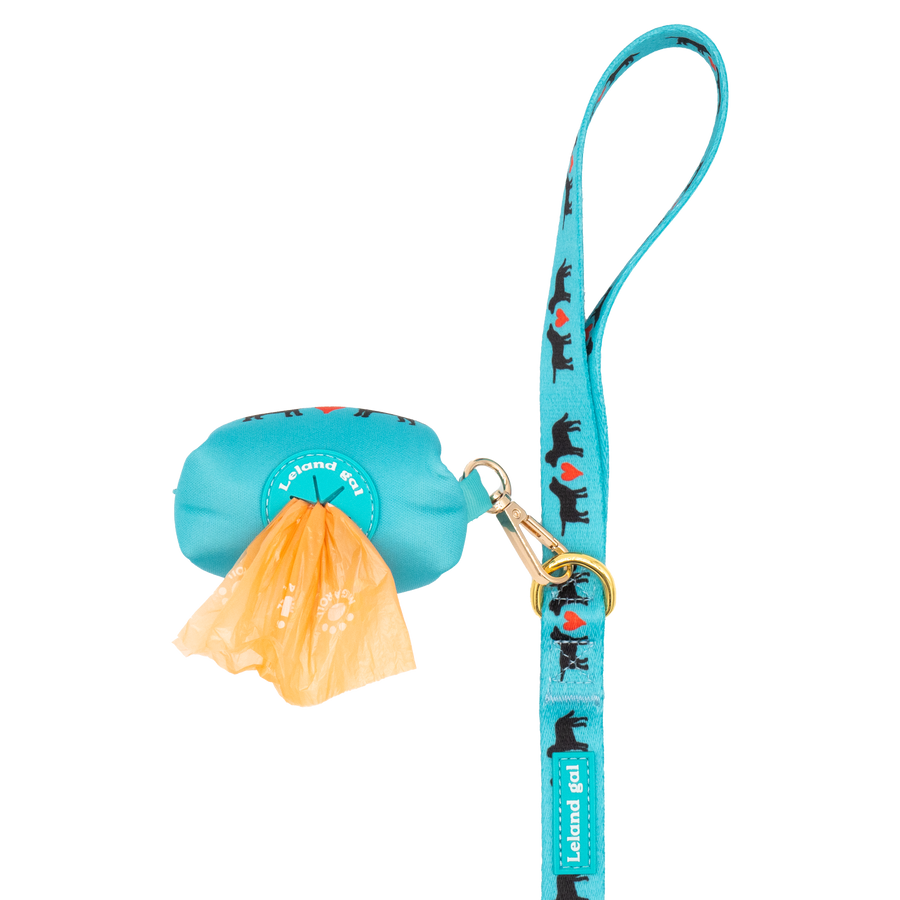 Turquoise Puppy Love Pet Stroll Set, Med