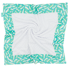 Turquoise Zesty with White Minky Baby Blankie