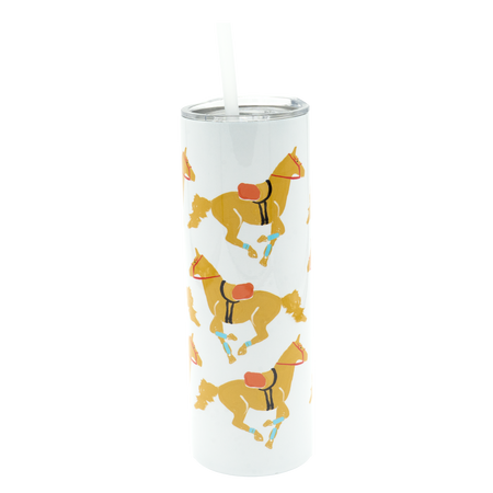 White Giddy Up Tumbler