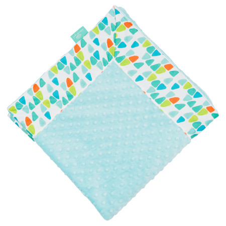 White Keep Movin’ with Salt Water Minky Baby Blankie