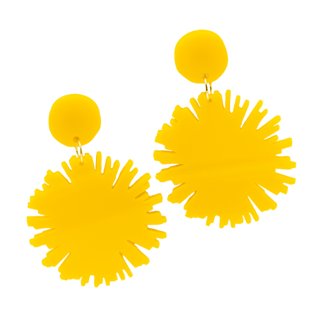 Yellow  Burst Earrings