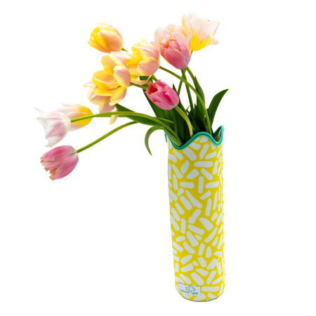 PRE-ORDER: Mother's Day Lemon Zesty Versatile Vessel With (12) Stem Tulip Bouquet