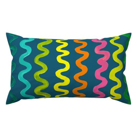 Nightfall Flourish Outdoor Lumbar Pillow