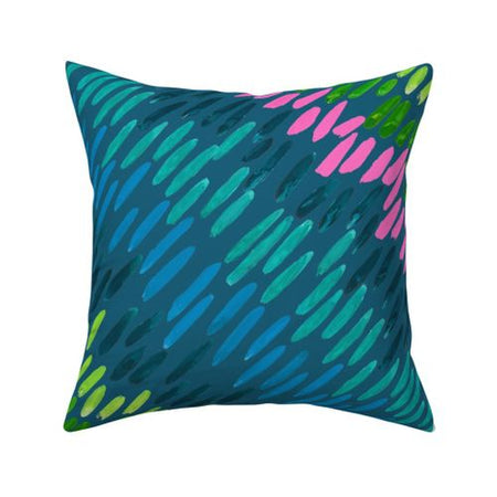 Nightfall Northern Lights Indoor Square Pillow