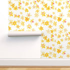 White Daffodil Disco Wallpaper
