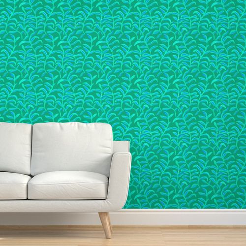 Jade Corn Silk Sway Wallpaper