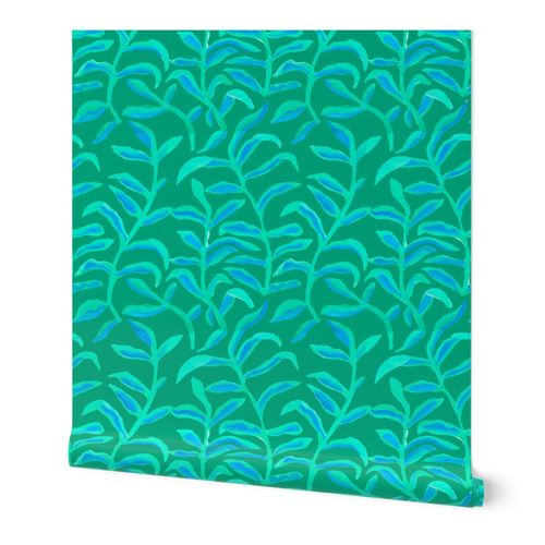 Jade Corn Silk Sway Wallpaper