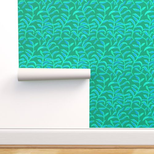Jade Corn Silk Sway Wallpaper