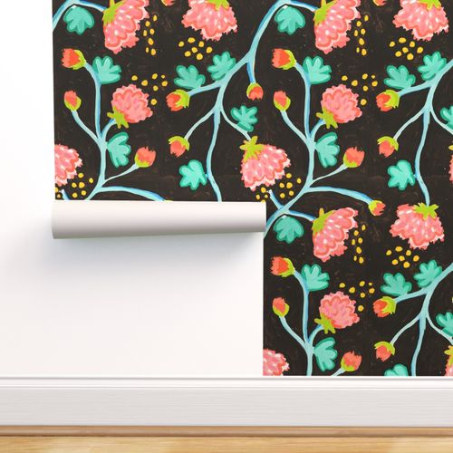Mink Peony Waltz Wallpaper