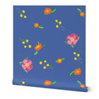 Indigo Katherine's Blooms Wallpaper