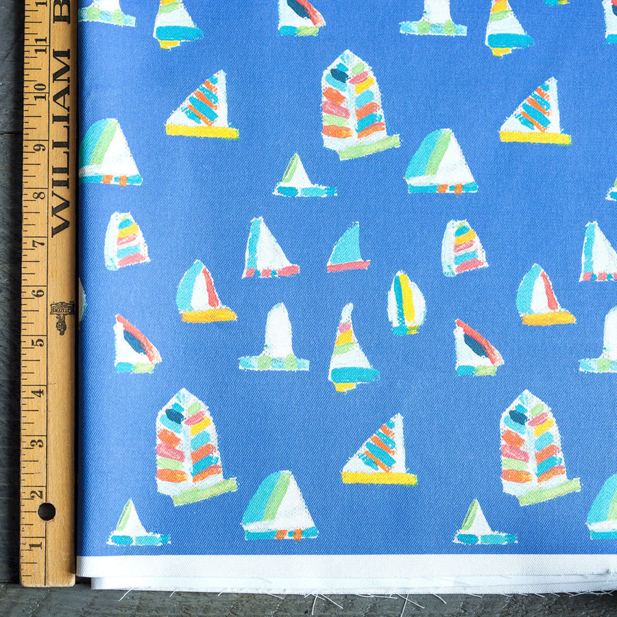 French Blue Summer Sail Fabric