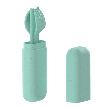 Lund London Turquoise Travel Cutlery Set