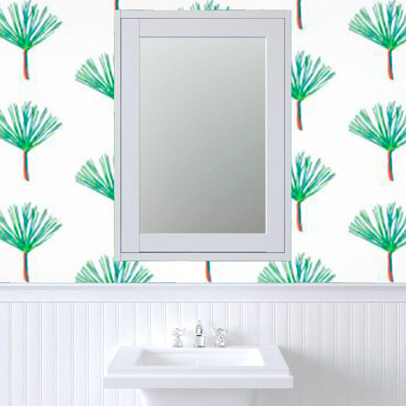 Pine for you in White Wallpaper