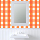 Citrus and White Buffalo Check Wallpaper