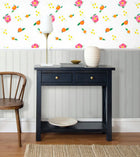 White Katherine's Blooms Wallpaper