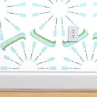 White Canoes and Oars Wallpaper