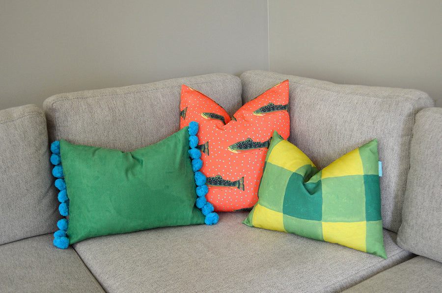 Foliage Buffalo Check Indoor Lumbar Pillow